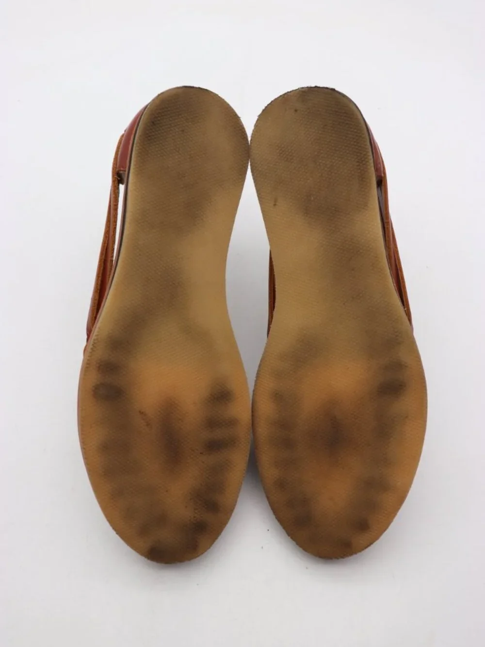 Nisolo Alejandro Huarache Flat Sandals Men's 7.5 Brown Leather Slip On Casual
